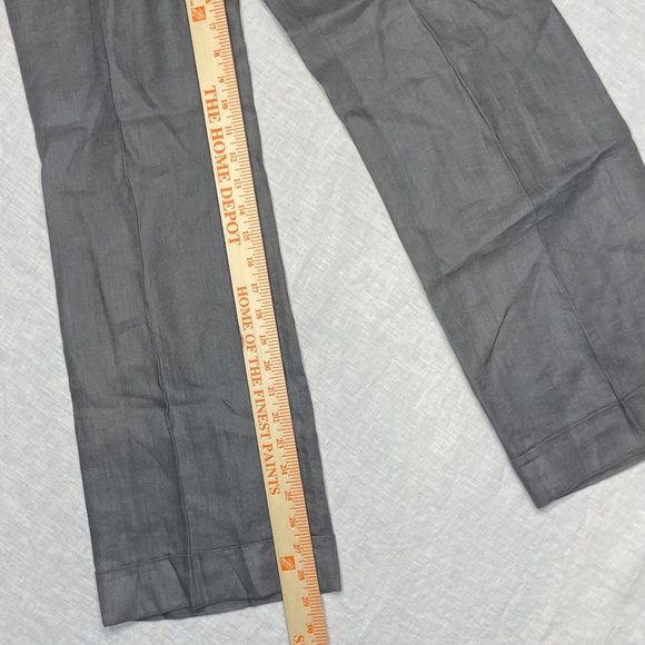 J. Crew - Favorite Fit - 100% Linen - Grey Sz. 4P - Picture 5 of 6